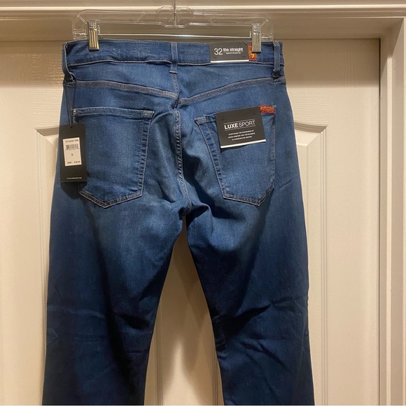 Seven 7 For All Mankind Luxe Sport Straight Jeans 32 NWT - Picture 11 of 14